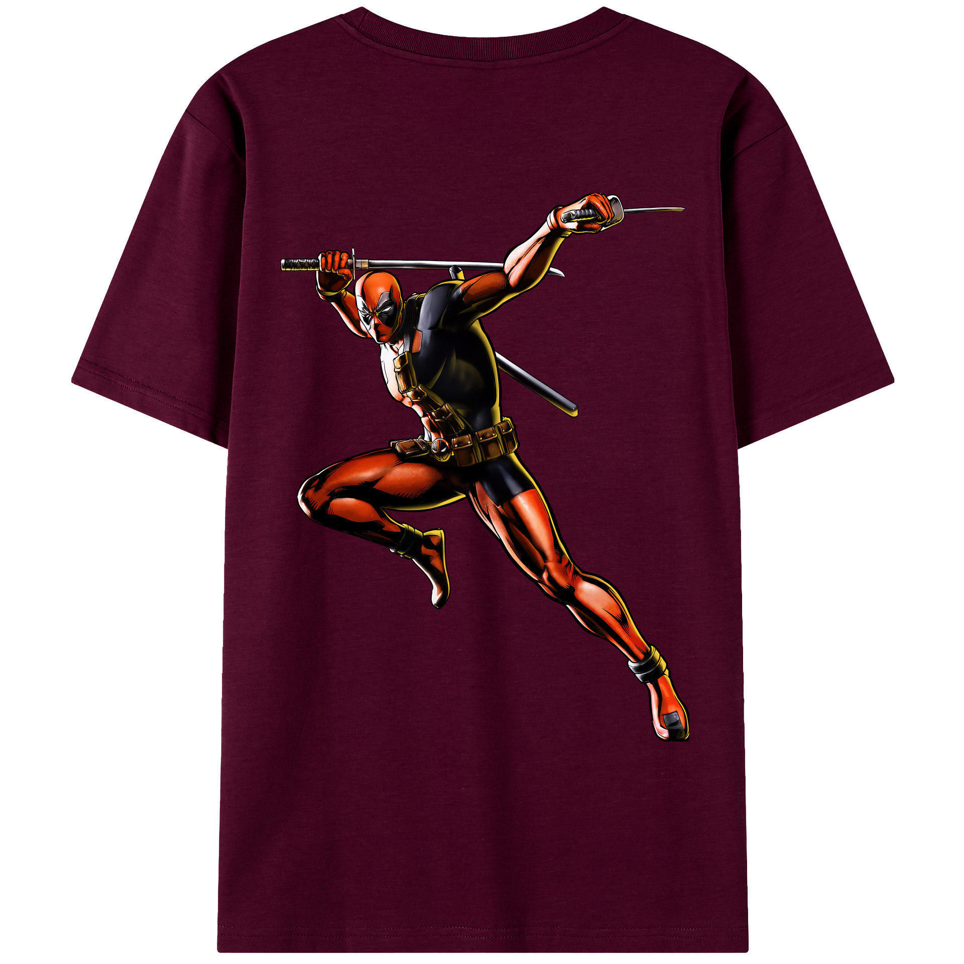（画像用） Deadpool デッドプール レディース半袖Tシャツ(バックプリント)